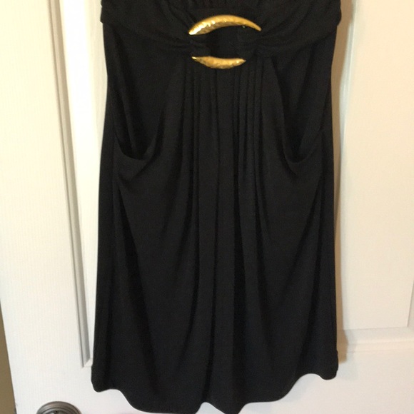 Black BCBG halter dress - Picture 3 of 5